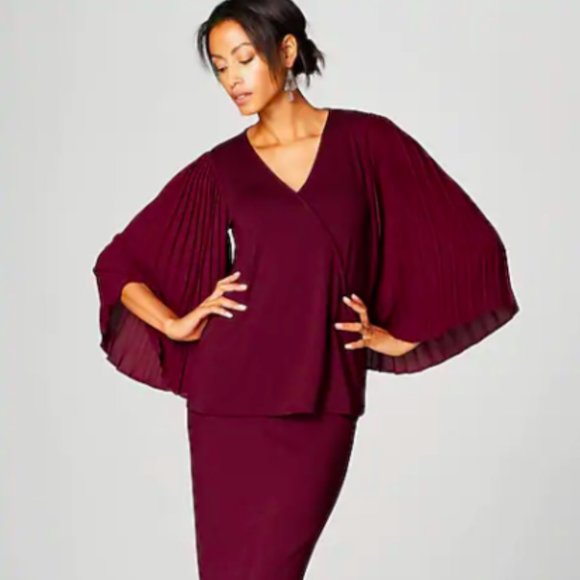 J JIll Tops - NWT J Jill Wearever Pleated-Sleeve Top Size L